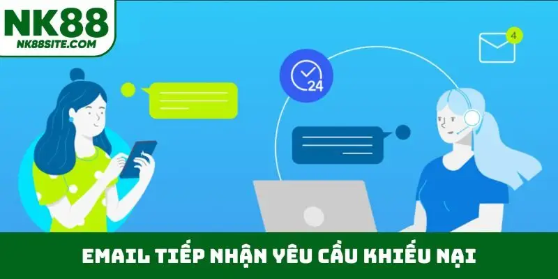 Email tiếp nhận yêu cầu khiếu nại