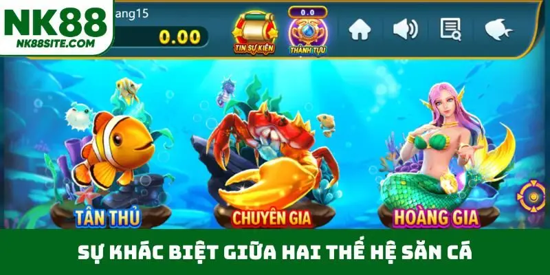 Sự khác biệt giữa hai thế hệ săn cá