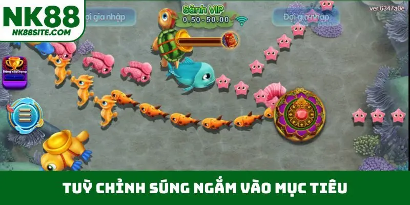 Tuỳ chỉnh súng ngắm vào mục tiêu